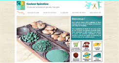Desktop Screenshot of couleurspiruline.com