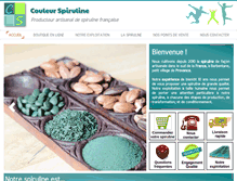 Tablet Screenshot of couleurspiruline.com